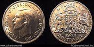 Australia, 1943S, 1 florin, Choice AU, KM40