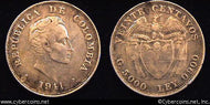 Columbia, 1941, 20 centavos, XF, Y48