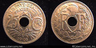 France, 1919, 25 centimes, AU, KM867a
