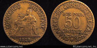 France, 1928, 50 centimes, XF, KM884