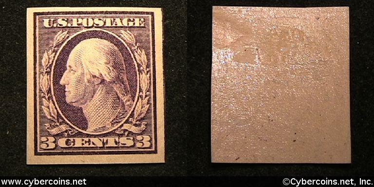 US #345 3 Cent Washington - Mint - Medium
