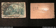US #238 15 Cent Columbus Announcing