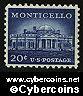 Scott 1047 mint 20c - Monticello (1956)