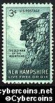 Scott 1068 mint 3c - Great Stone Face