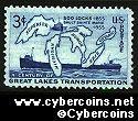 Scott 1069 mint sheet 3c (50) - Soo Locks