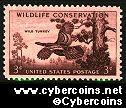 Scott 1077 mint 3c - Wildlife Conservation, Wild Turkey