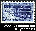 Scott 1092 mint sheet 3c (50) - 50th Anniversary of Oklahoma Statehood