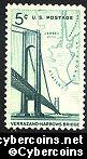 Scott 1258 mint 5c - Verrazano-Narrows Bridge