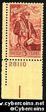 Scott 1268 mint sheet 5c (50) - Dante Alighieri