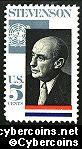 Scott 1275 mint sheet 5c (50) - Adlai Stevenson