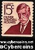 Scott 1305E mint  15c -   O. W. Holmes die 1 (1978)