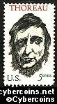 Scott 1327 mint sheet 5c (50) - Henry D. Thoreau