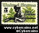 Scott 1330 mint 5c - Davy Crockett