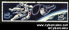 Scott 1331-32 mint 5c - Space, attached, 2 varieties