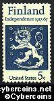 Scott 1334 mint sheet 5c (50) - Finland Independence