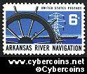 Scott 1358 mint 6c - Arkansas River Navigation