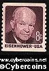 Scott 1402 mint 8c - D. Eisenhower, claret (1971)