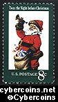 Scott 1472 mint 8c - Christmas - Santa Claus