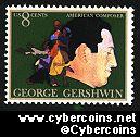 Scott 1484 mint 8c - George Gershwin - Composer