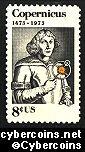 Scott 1488 mint 8c - Nicolaus Copernicus
