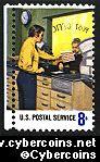 Scott 1489 mint 8c - Window Clerk