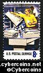 Scott 1493 mint 8c - Mail Cancelling