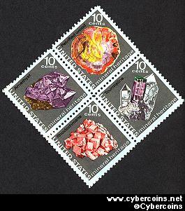 Scott 1538-41 mint sheet 10c (48) - Mineral Heritage