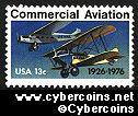Scott 1684 mint sheet 13c (50) - Commercial Aviation