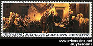 Scott 1691-94 mint sheet 13c (50) - Declartation of Independence