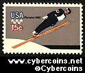 Scott 1797 mint 15c - Winter Olympics - Ski Jumper