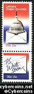 Scott 1809-10 mint 15c -  "Letters Shape Opinions" & "P.S. Write Soon"