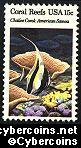 Scott 1829 mint 15c -  Coral Reefs - Chalice Coral, American Samoa
