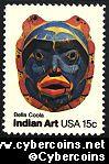 Scott 1837 mint 15c - American Folk Art - Bella Coola Tribe
