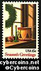 Scott 1843 mint 15c - Christmas Wreath & Toy