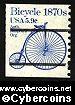 Scott 1901A mint 5.9c - Transportation Coils - Bicycle (1982) Precancelled