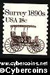 Scott 1907 mint 18c - Transportation Coils - Surry