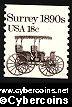 Scott 1907 mint 18c -  Transportation Coils - Surry