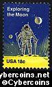 Scott 1912 mint 18c - Space Achievement - Exploring the Moon