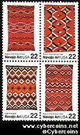Scott 2235-38 mint 22c - Navajo Art