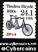 Scott 2266 mint 24.1c - Tandem Bicycle, precancelled (1988)