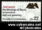 Scott 2358 mint 22c - Drafting of the Constitution - "And Secure"