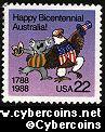 Scott 2370 mint 22c - Australia Bicentennial