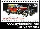 Scott 2382 mint 25c - Classic Automobiles - Pierce-Arrow 1929