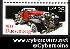 Scott 2385 mint 25c - Classic Automobiles - Duesenberg 1935