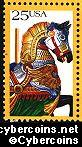 Scott 2391 mint 25c - Carousel Animals - Horse