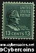 Scott 818 mint 13c - Fillmore