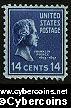 Scott 819 mint 14c - Pierce