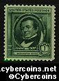 Scott 859 mint 1c - Washington Irving