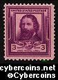 Scott 866 mint 3c - James Lowell