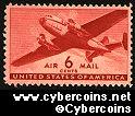 Scott C25 mint 6c - Transport Plane